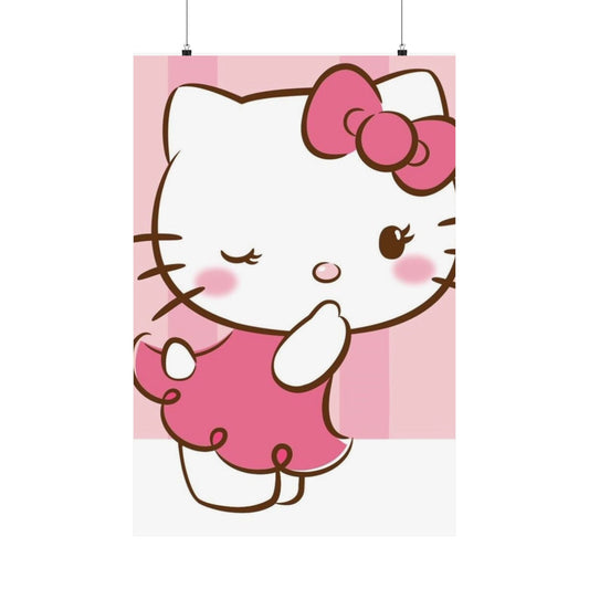 Hello kitty Satin Poster (210gsm)